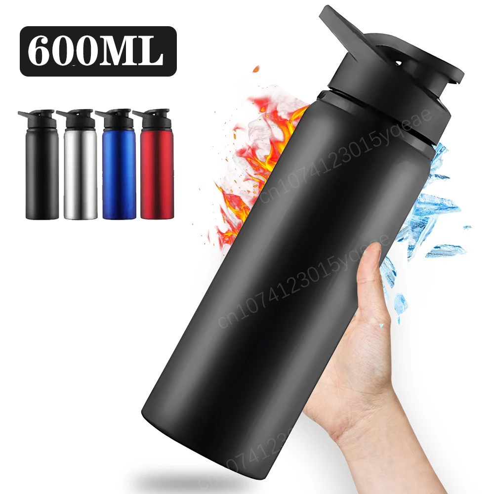 S199f08ebb0704357936ed6f142ecd3ddy-3.webp Metal Portable Water Bottle Leakproof Reusable Outdoor Sports Cup for Cycling Hiking Gym Halloween Gift Christmas Gift Travel - Image 1