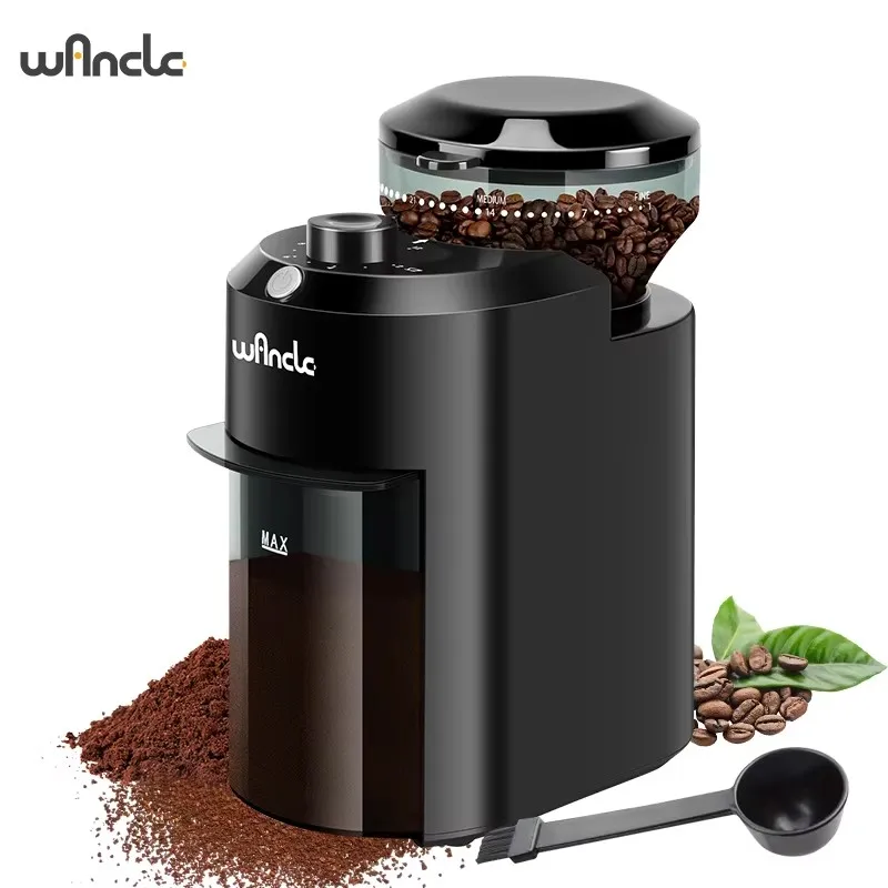 S796214860b904526824d18b105ceeed88.webp Wancle Electric Burr Coffee Grinder Adjustable Burr Mill Conical Coffee Bean Grinding with 28 Precise Grind Setting 220V/120V - Image 1