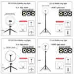 26 33CM Video Lights Dimmable Light Selfie LED Ring Light USB Ring Lighting Lamp With Tripod Stand To Make Youtube Ringlight - Image 6
